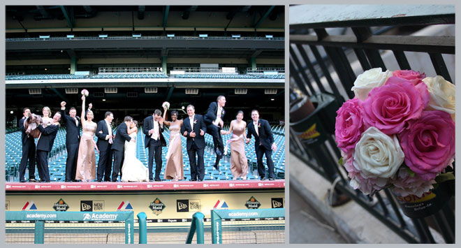 Minute Maid Park Wedding by Rachel Robinson Photography