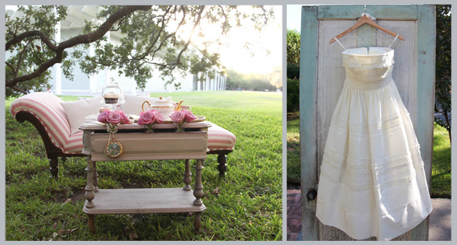 Vintage Tea Party Engagement Shoot by Rachel Robinson