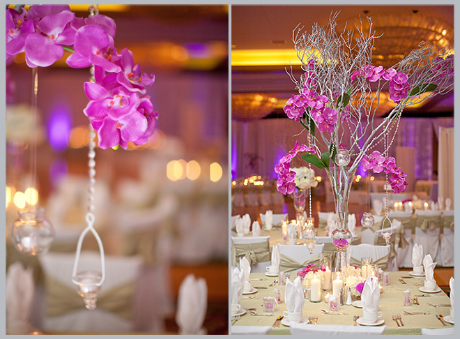 Orchid-Filled Hilton Americas Wedding By Kelly Hornberger Photography