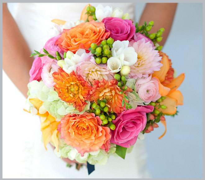 Pink, Orange, Yellow and Green Lakeway Resort Wedding ~ Houston Wedding Blog