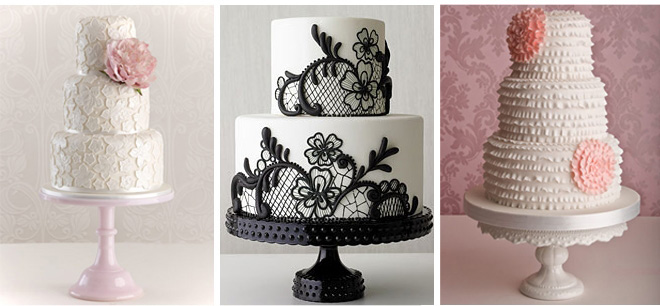 Lace Wedding Cakes ~ Houston Wedding Blog