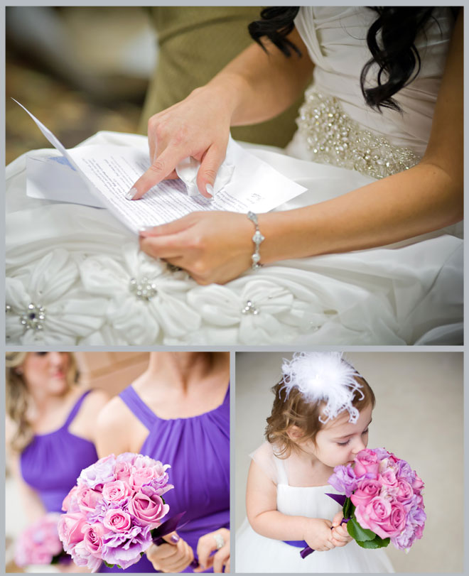 White and Purple Woodlands Winter Wedding ~ Houston Wedding Blog