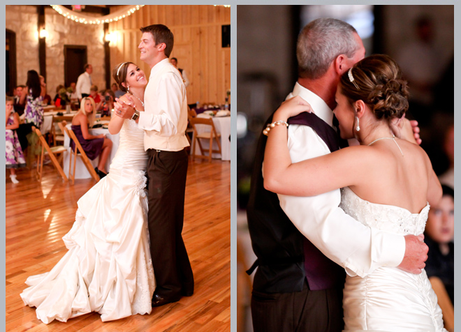 Bride and Groom Dance / Father Daughter Dance by Pedigo Photography