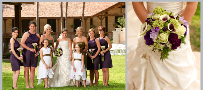 Bride and Bridesmaids by Pedigo Photography