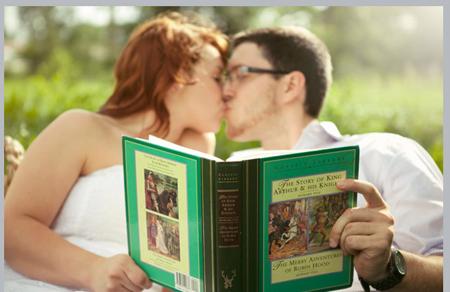 Romantic Robin Hood Engagement Shoot by Emily Kiel