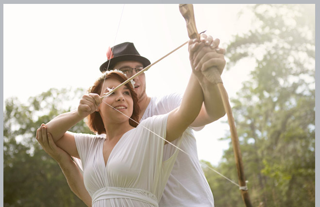 Romantic Robin Hood Engagement Shoot by Emily Kiel