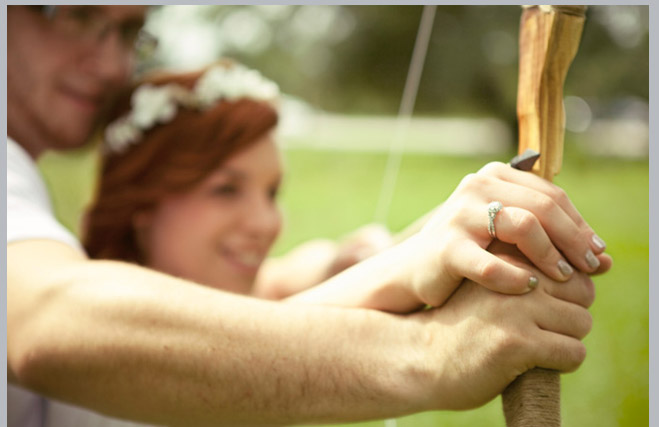 Romantic Robin Hood Engagement Shoot by Emily Kiel