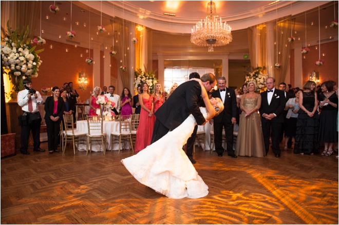 Bride and Groom dancing