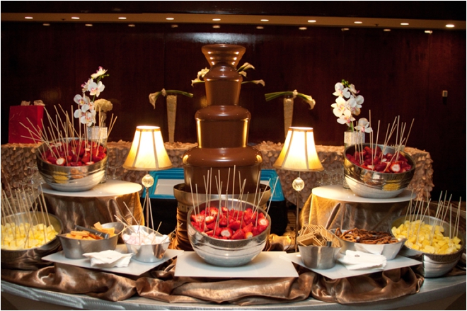 wedding reception dessert bar