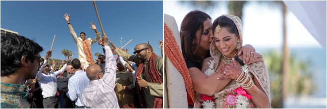 bride and groom's loved ones