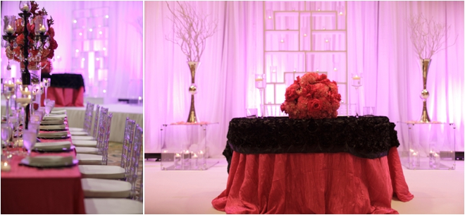 Reception decor