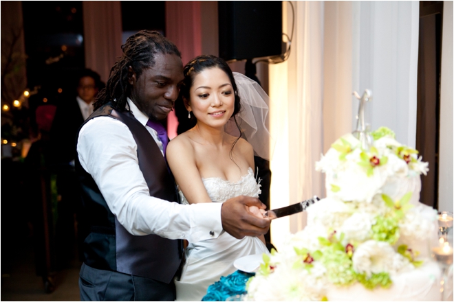 Cutting the cake