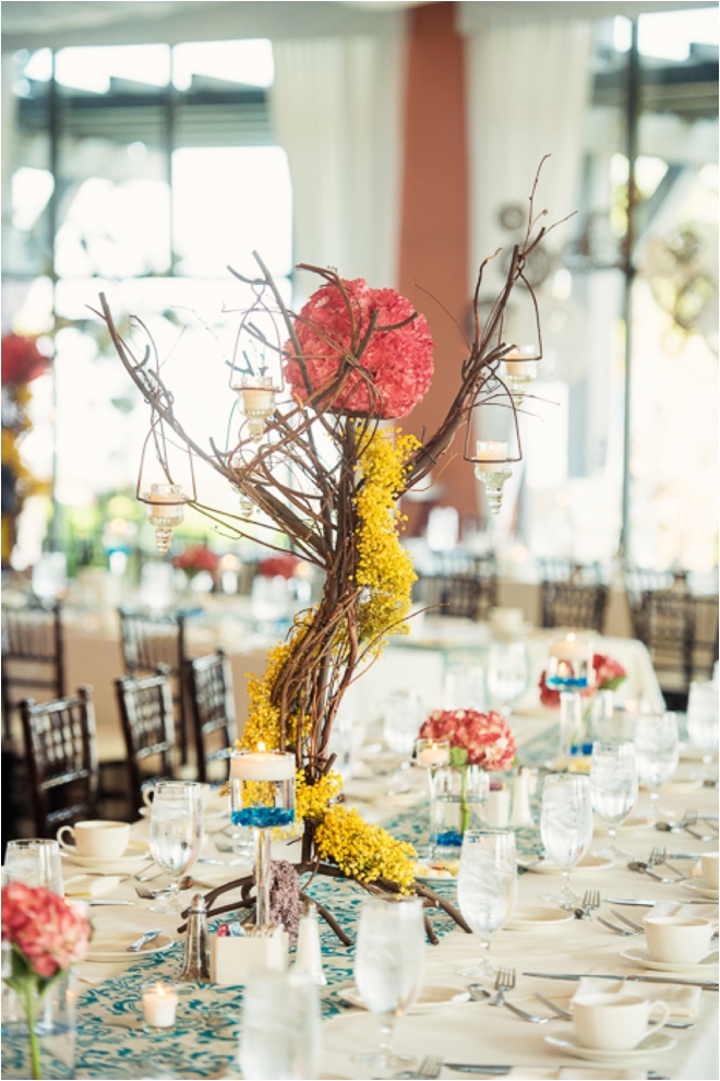 Reception Centerpiece and Table Decor