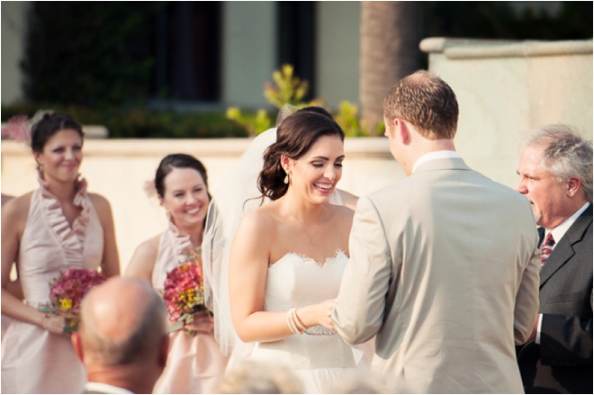 Bride and Groom exchanging vows