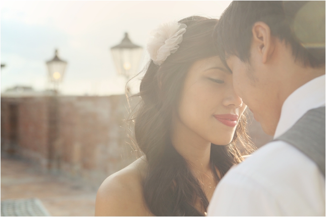 bride and groom portrait