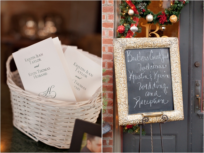 Wedding invitations and welcome sign