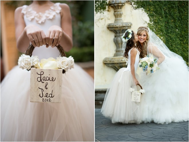 Bride and Flower Girl