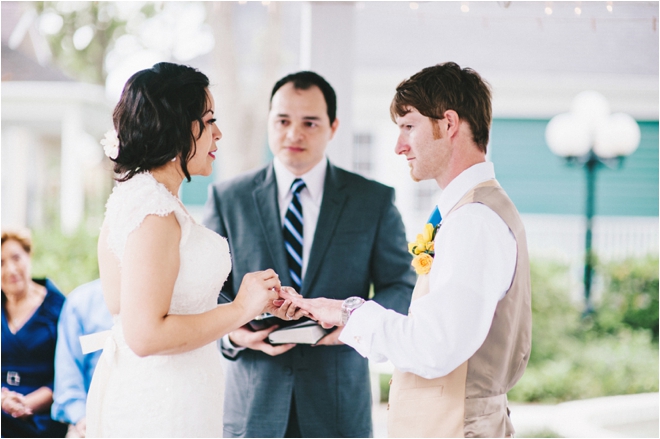 Yellow and Turquoise Outdoor Wedding by Joseph West Photography