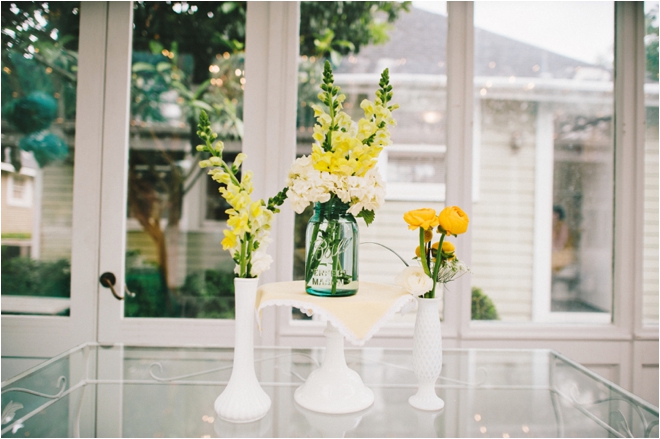 Yellow and Turquoise Outdoor Wedding by Joseph West Photography