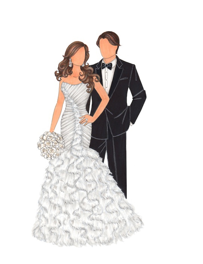 This Is What An Illustrated Bride Looks Like