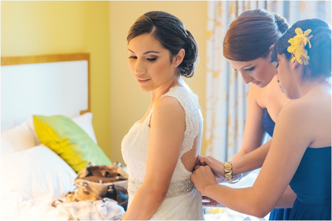 Navy, Gray and Yellow Spring Wedding with Outdoor Ceremony at The Grove