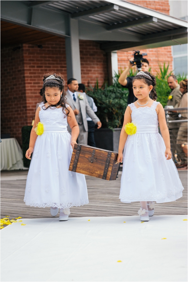 Navy, Gray and Yellow Spring Wedding with Outdoor Ceremony at The Grove