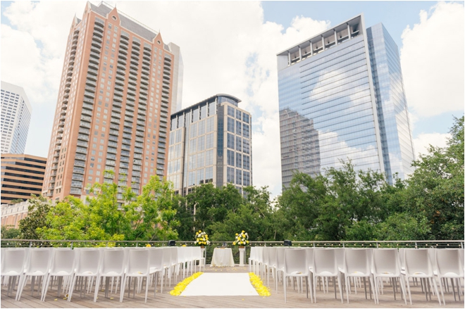 Navy, Gray and Yellow Spring Wedding with Outdoor Ceremony at The Grove