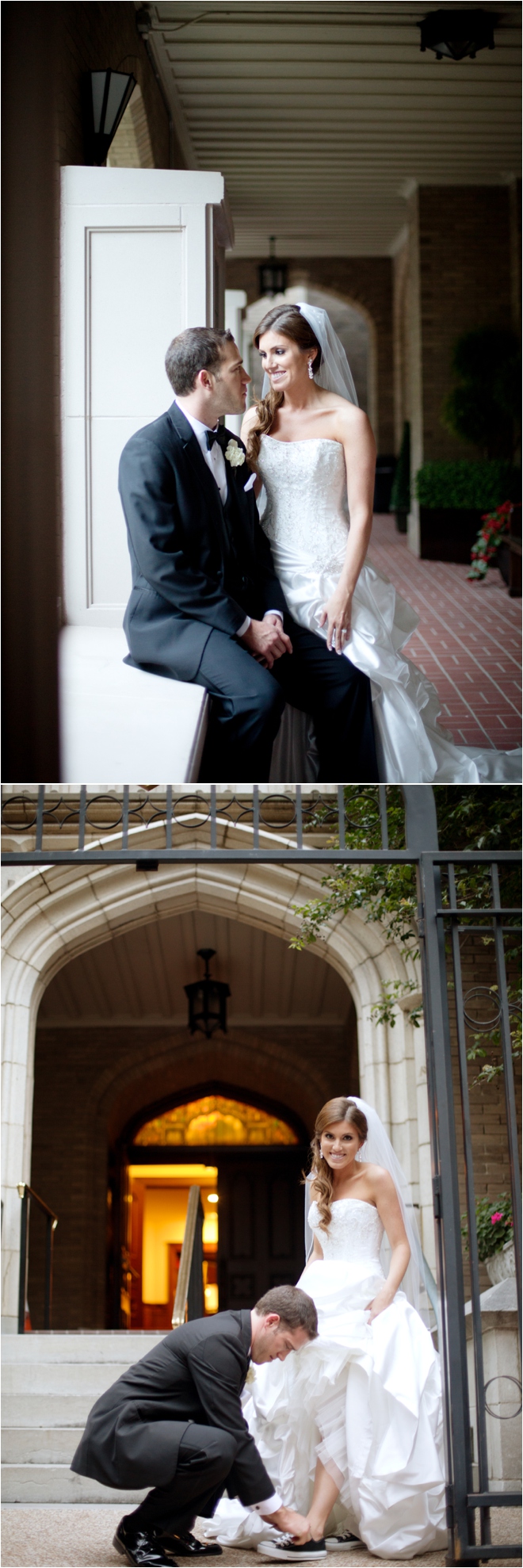 Elegant Ivory and Black Petroleum Club Wedding 