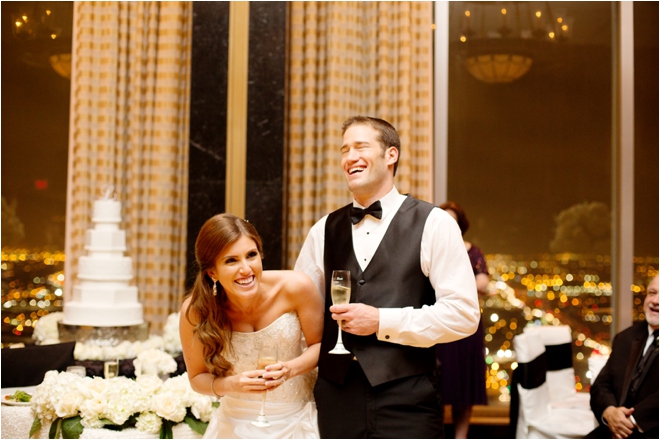 Elegant Ivory and Black Petroleum Club Wedding 