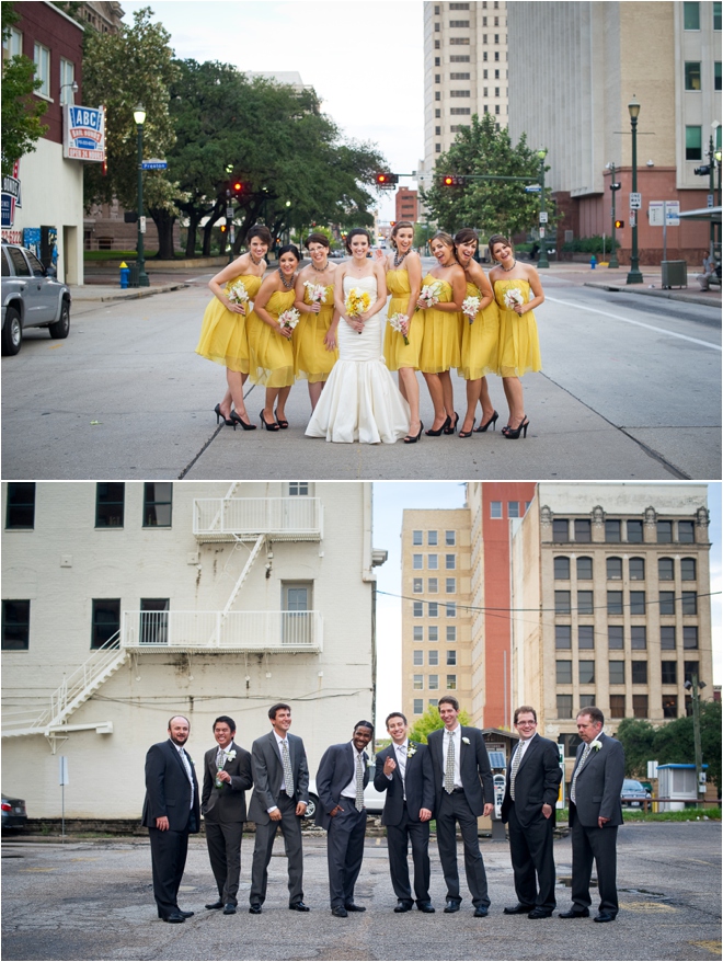 Gray and Yellow Sam Houston Hotel Wedding by Adam Nyholt