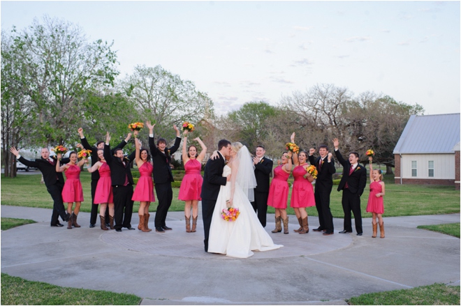 Pink, Orange, Lime, Turquoise Country Chic Wedding by Lindsay Elizabeth Photography