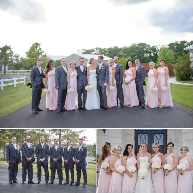 Pink and Gray Briscoe Manor Wedding by Lindsay Elizabeth Photography