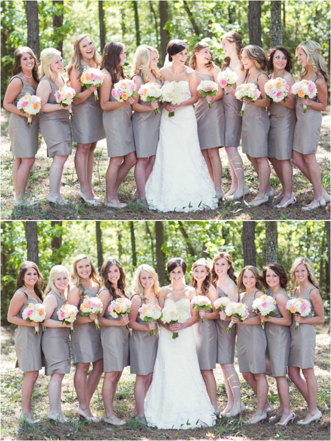 Pretty, Sun-kissed White and Pink Wedding at The Woodlands Country Club