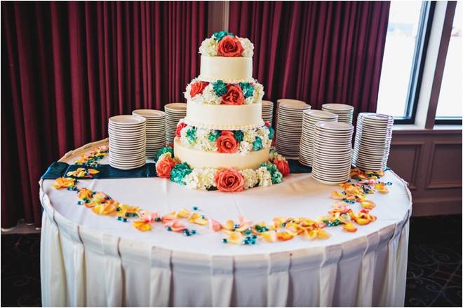 Coral and Turquoise Brady’s Landing Wedding by Civic Photos