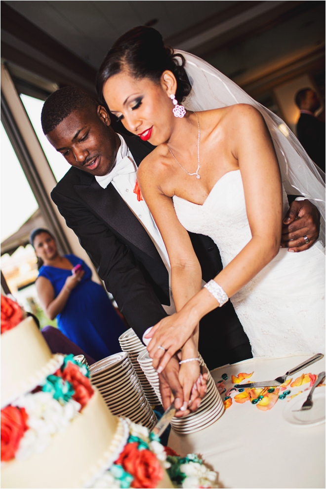 Coral and Turquoise Brady’s Landing Wedding by Civic Photos