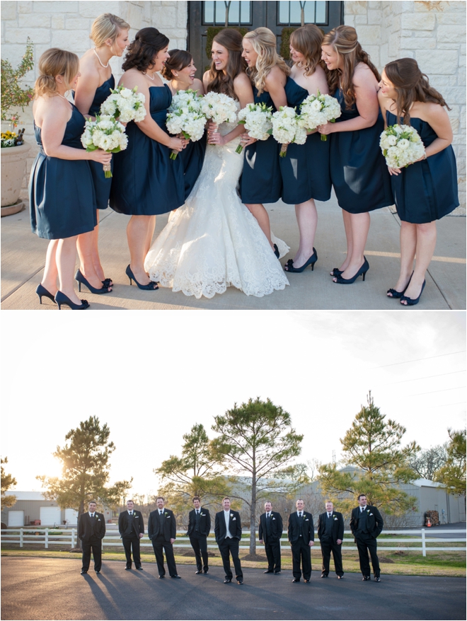 Navy and Ivory Briscoe Manor Wedding by Lindsay Elizabeth Photography