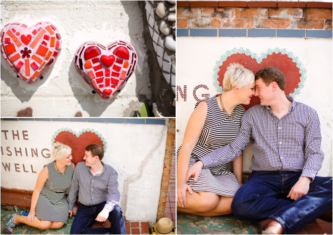 Hip and Adorable Orange Show and Menil Collection Engagement Shoot