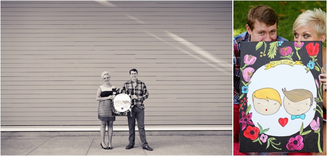 Hip and Adorable Orange Show and Menil Collection Engagement Shoot