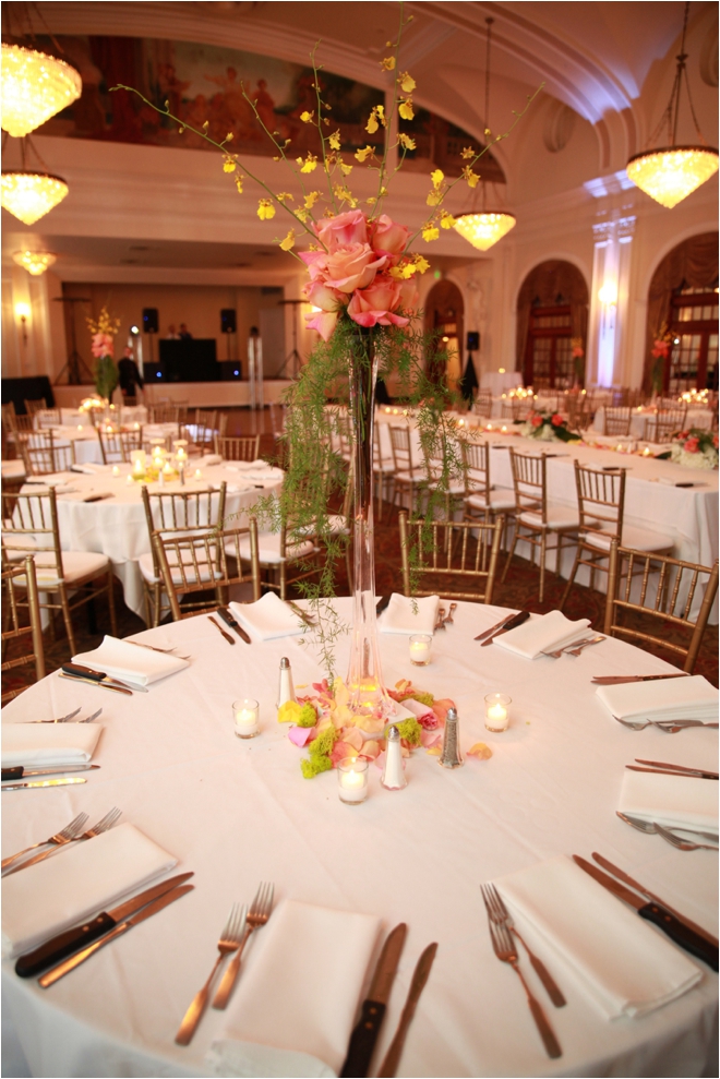 Crystal Ballroom Summer Wedding with Vintage Touches