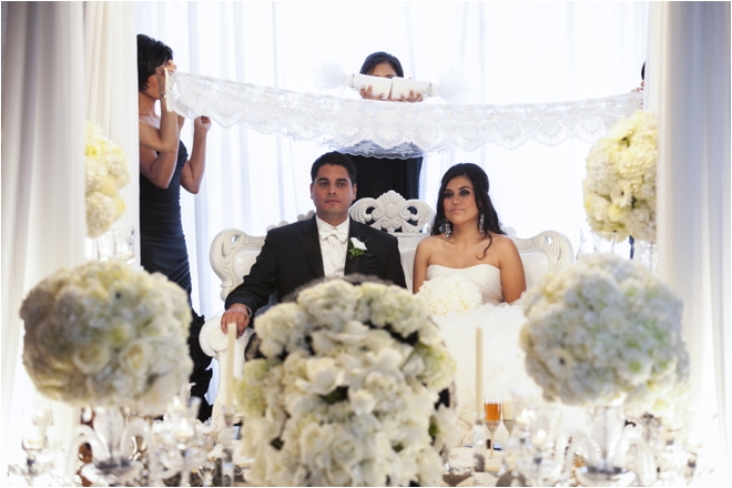 Elegant Black and White Persian-American Wedding at Hotel ZaZa