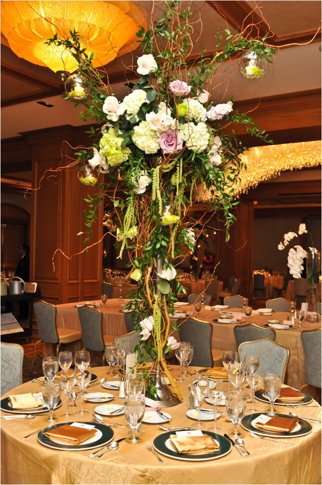 Vintage French Garden Wedding in Houston Hotel Ballroom