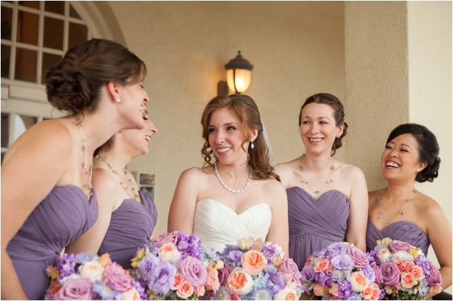 Lavender and Coral Galveston Texas Wedding at Hotel Galvez