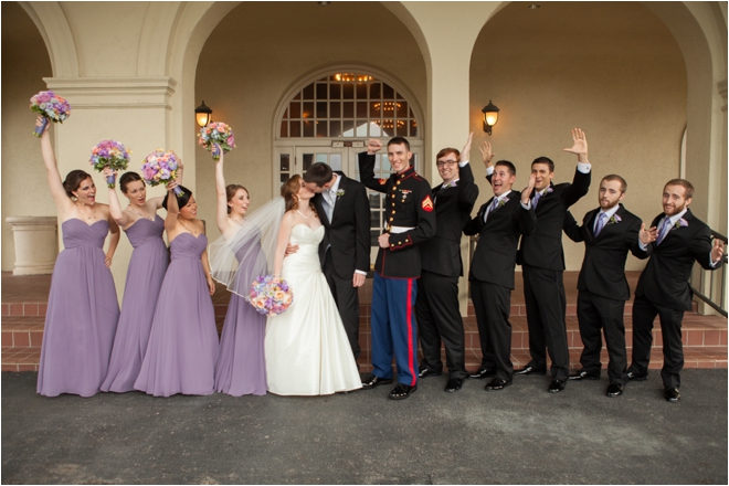 Lavender and Coral Galveston Texas Wedding at Hotel Galvez