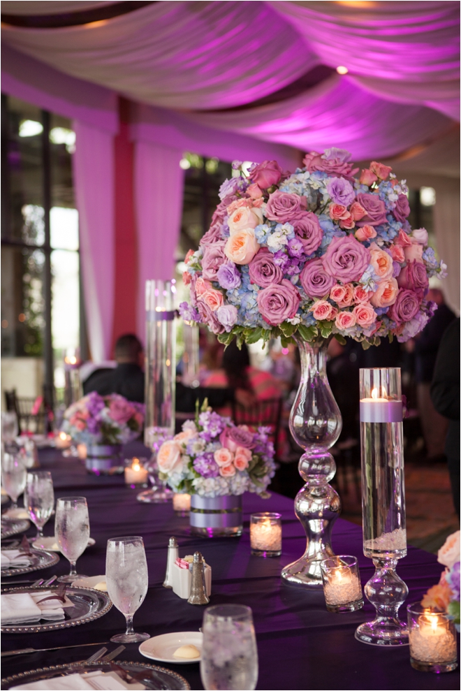 Lavender and Coral Galveston Texas Wedding at Hotel Galvez