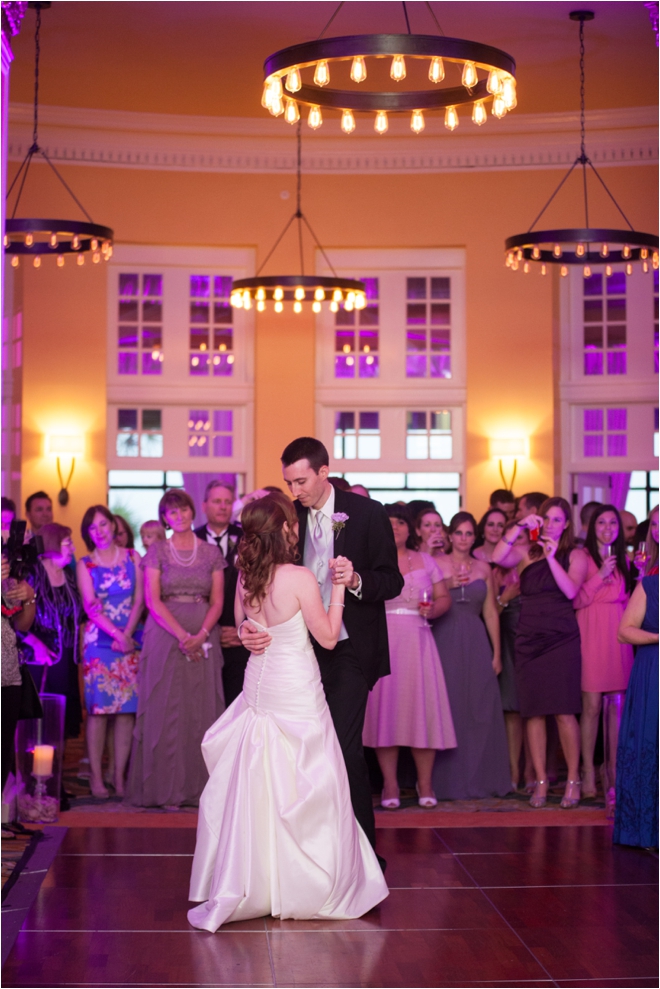 Lavender and Coral Galveston Texas Wedding at Hotel Galvez