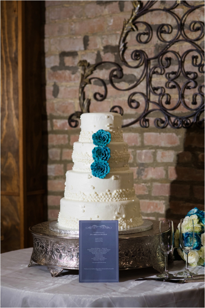 Silver and Teal Butler’s Courtyard Wedding by Motley Melange