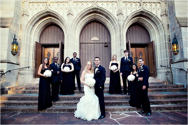 Classic Black, White and Blush Wedding at Hotel ZaZa