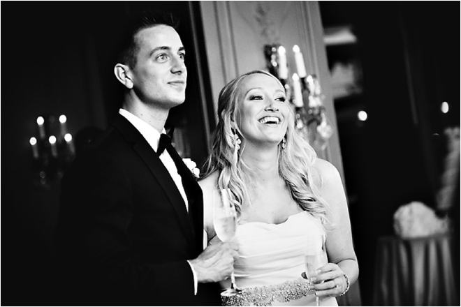 Classic Black, White and Blush Wedding at Hotel ZaZa