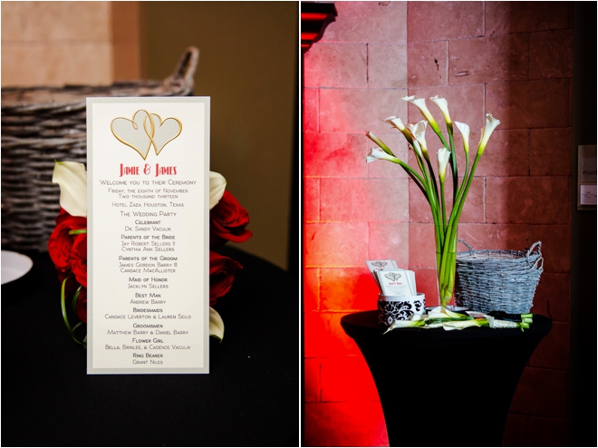 Black and Red Hotel ZaZa Houston Wedding by Motley Melange 