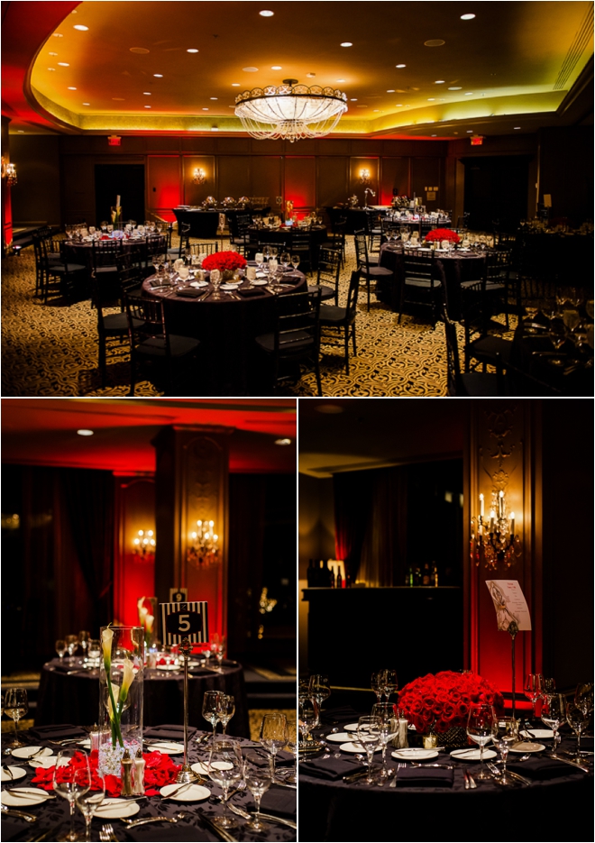 Black and Red Hotel ZaZa Houston Wedding by Motley Melange